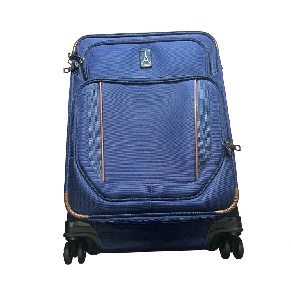 Travelpro Platinum Elite Navy Blue Spinner Suitcase Carry On Luggage 21 Inch